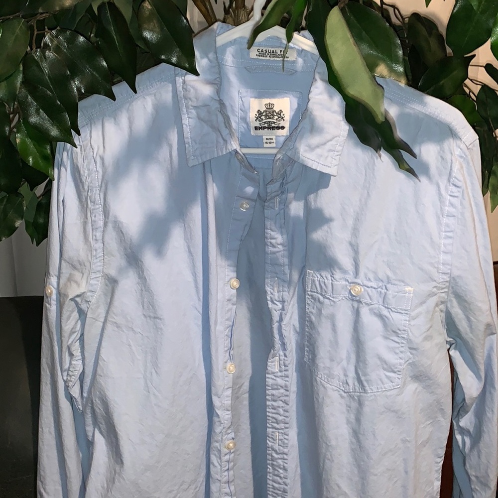 Express (M) sky blue dress shirt